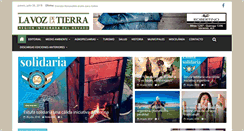 Desktop Screenshot of lavozdelatierra.com.ar