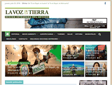 Tablet Screenshot of lavozdelatierra.com.ar